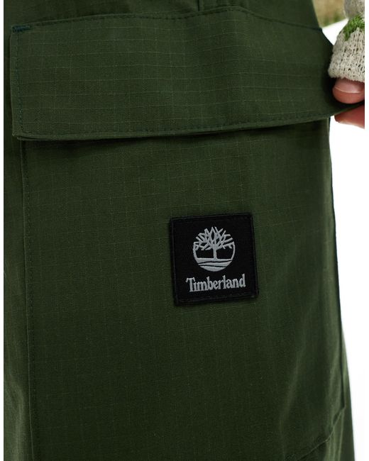 Timberland – regular fit ripstop-cargohose in Green für Herren