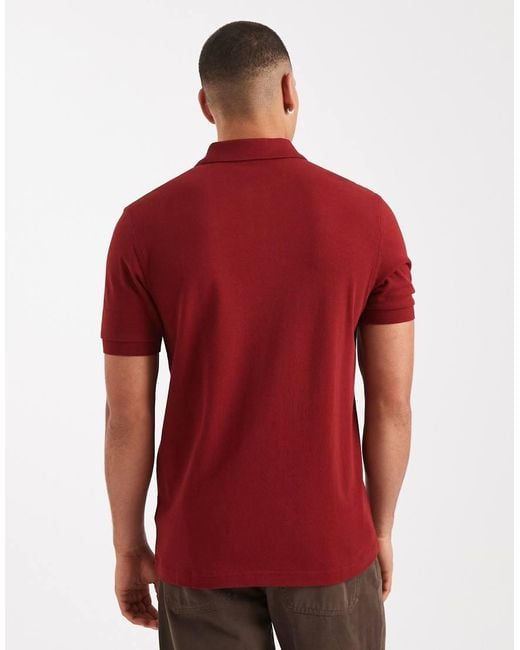 Polo Rojo Carmesí De Fred Perry de hombre de color Red