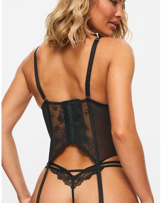 Ann Summers Orange Caged Rose Padded Basque