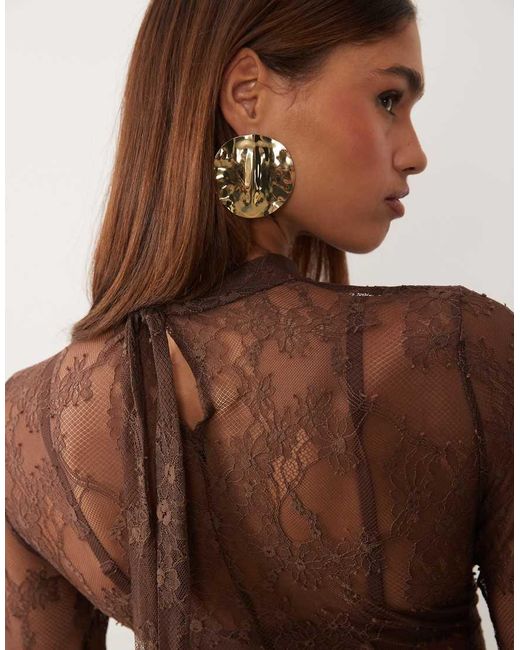 ASOS Brown Asos X The Sourced Collection Long Sleeve Top