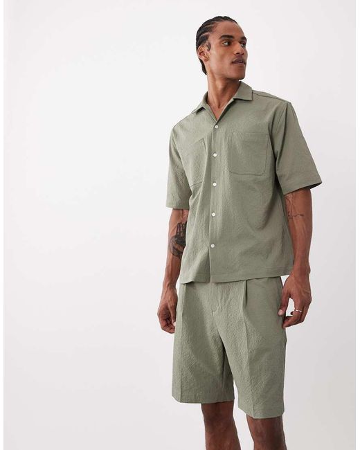 ASOS Green Dressy Regular Shorts for men