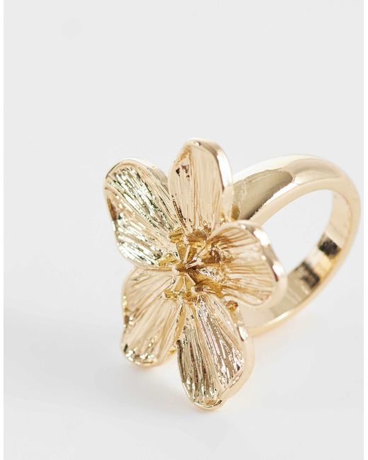 ASOS White – farbener ring mit blumendesign