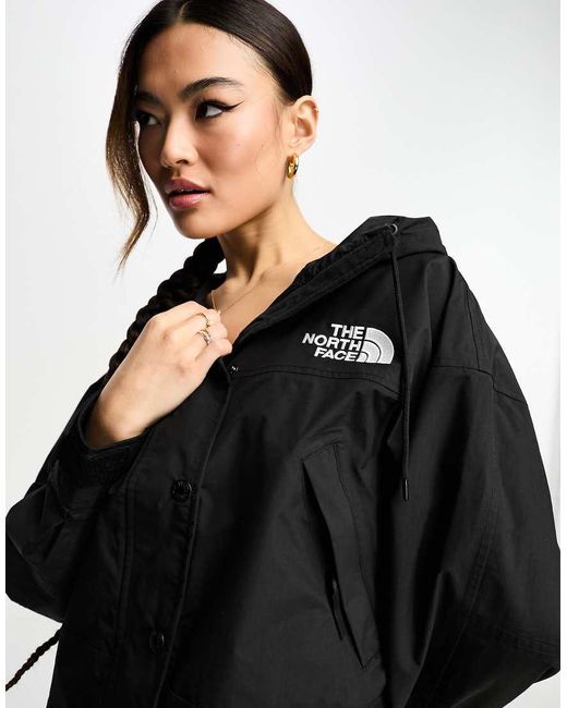 Black north face hooded jacket hotsell