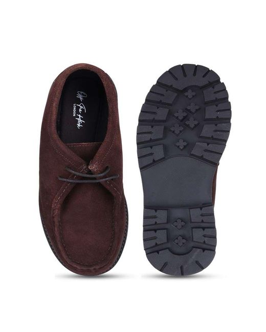 OFF THE HOOK Black Jovi Casual Lace-Up Leather Boat Shoes for men