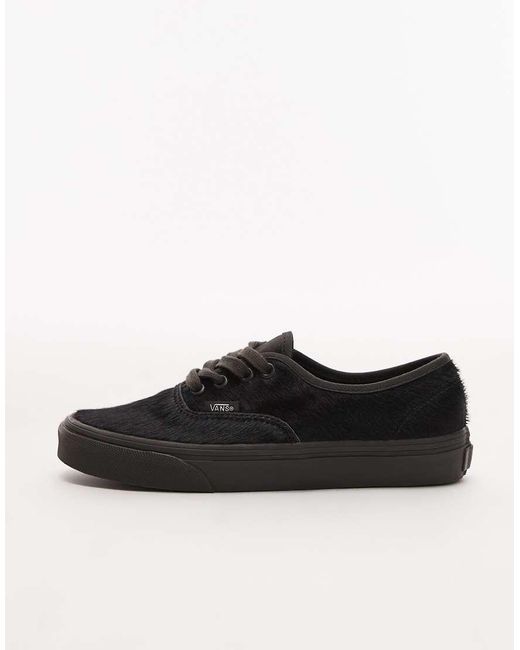 Vans Black Authentic Pony Hair Trainers