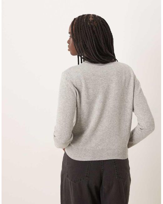 Mango Gray Lightweight Cardigan