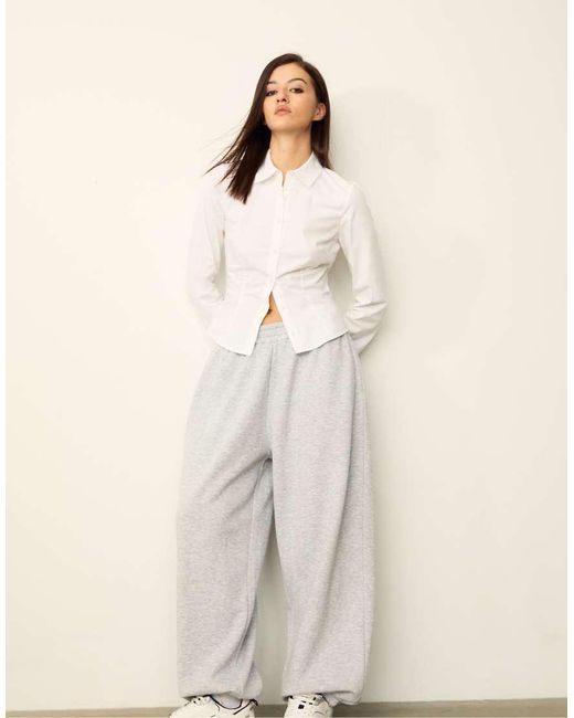 Stradivarius Natural Balloon joggers