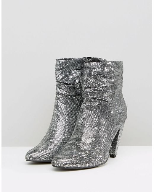 wide fit glitter boots