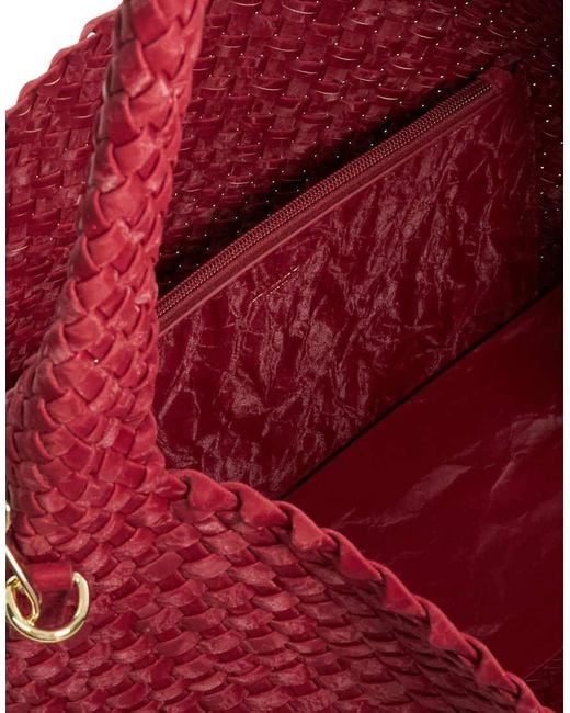 Dune Red Deliberate L Shoulder Bag