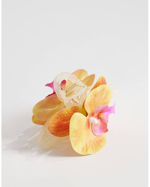 Pieces Multicolor 3d Floral Hair Claw