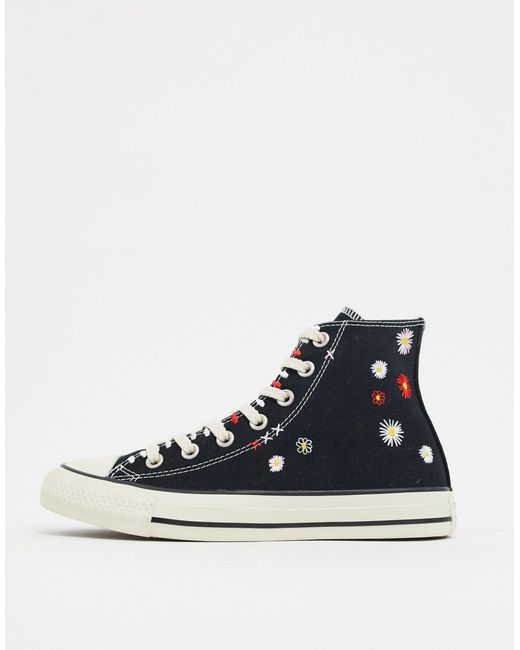 embroidered black converse