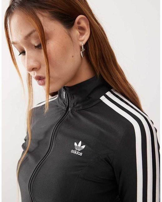Adidas Originals Natural Adicolor 3-Stripes Slim Track Top