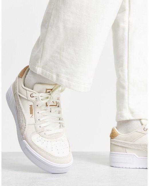 In esclusiva per asos - - ca pro - sneakers bianco sporco e marrone di PUMA in White da Uomo