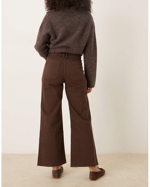 Vaqueros Marrones De Algodón Catherin De Mango de color Brown