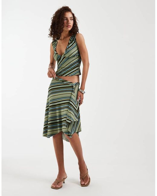 Motel Green Emberly Plunge Top