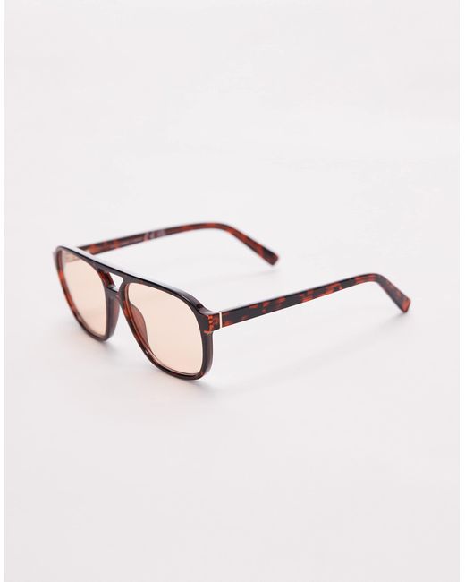 & Other Stories Blue – eckige oversize-cat-eye-sonnenbrille