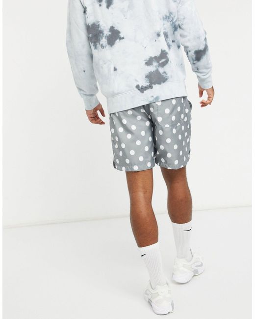 Nike Just Do It Polka-dot Print Shorts in Gray for Men | Lyst