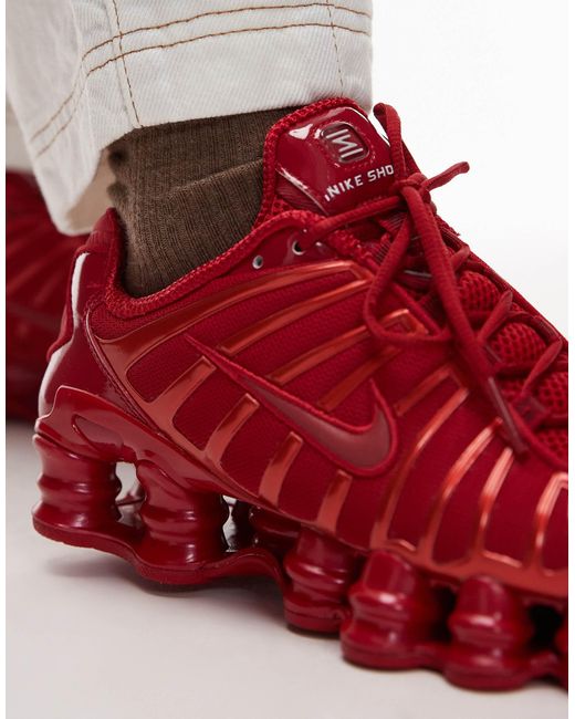 Shox tl - baskets Nike en coloris Red