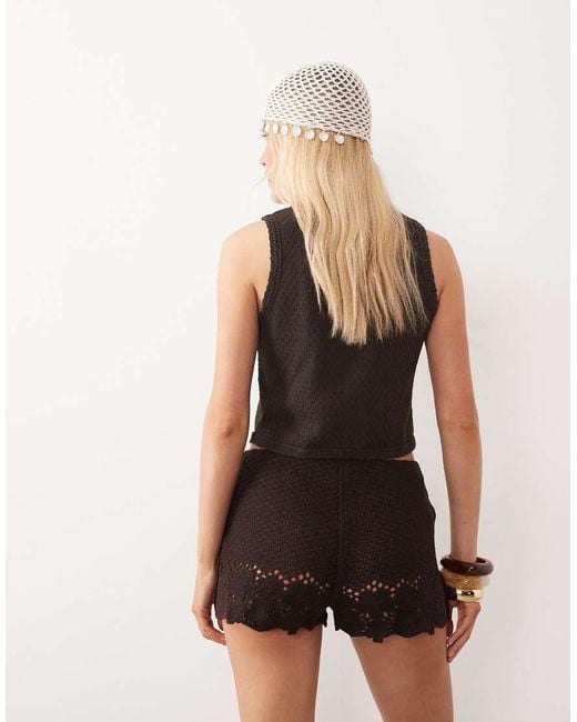Mango Black Mashi Knitted Micro Short Co-Ord