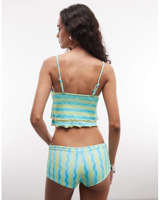 Crop top Roxy en coloris Green