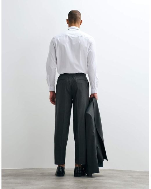 ASOS Green Oversized Tapered Suit Trousers for men