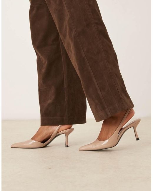 Mango Brown Sling Back Heel