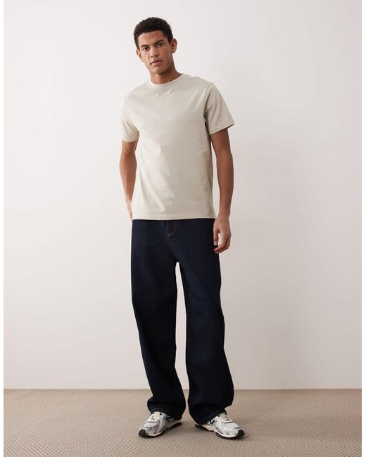 ASOS – basic-t-shirt in White für Herren