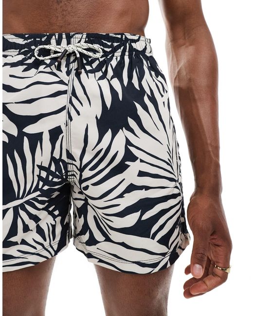 Superdry White Printed 15-inch Swim Shorts for men