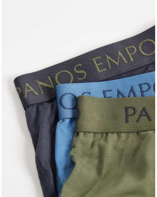 Panos Emporio Blue 3 Pack Noos Boxer Brief for men