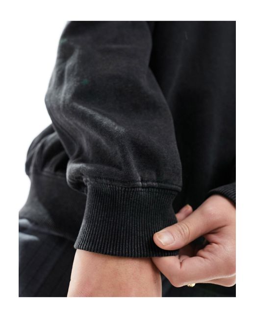 Bershka Black – oversize-sweatshirt