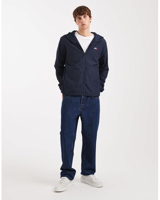 Tommy Hilfiger – chicago – kapuzenjacke aus fleece in Blue für Herren