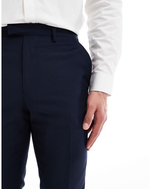 French Connection Blue French Connection Formal Suit Pants for men
