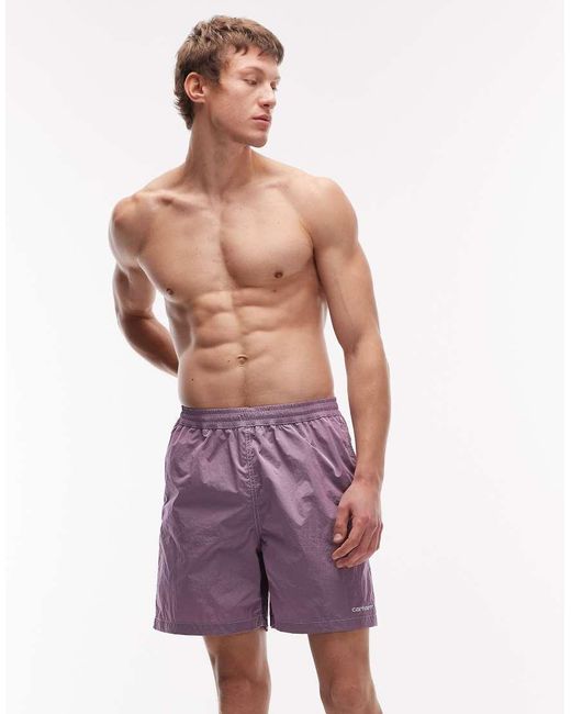 Carhartt Purple Canby Swim Trunks for men