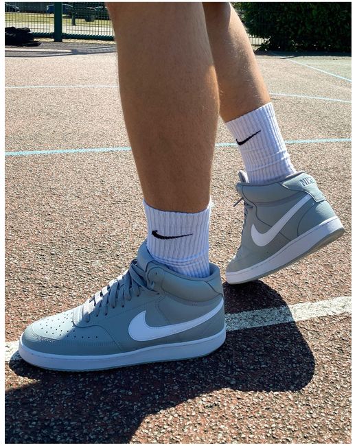 behuizing marionet Op de een of andere manier Nike Court Vision - Halfhoge Basketbal-sneakers voor heren | Lyst NL