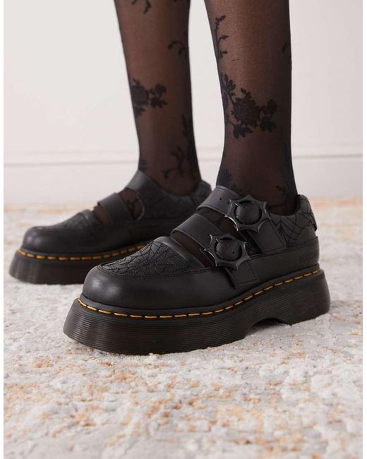 Dr. Martens Black X Wednesday Buzz Mary Jane Shoes