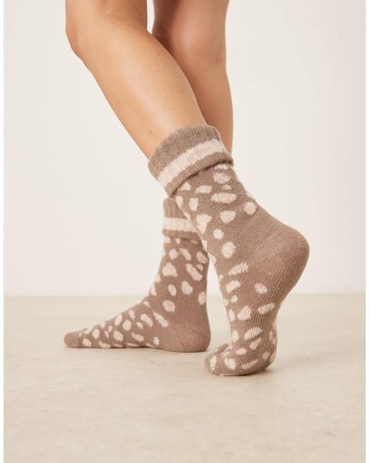 ASOS Natural – flauschige wollsocken