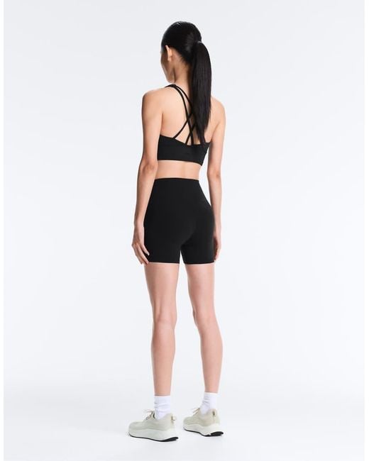 Oysho Black Comfortlux High Rise 10cm Hot Pants