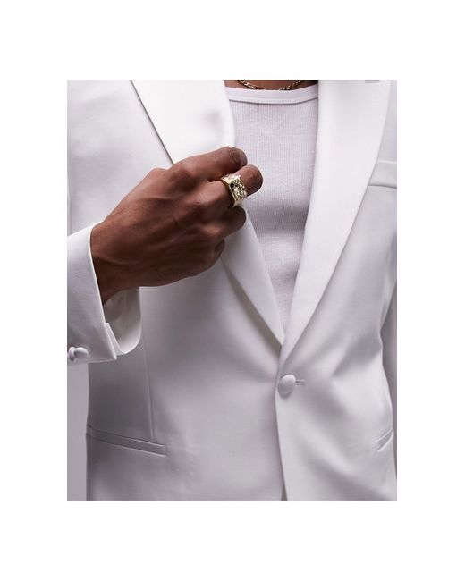 Topman Gray Slim Tux Suit Jacket for men