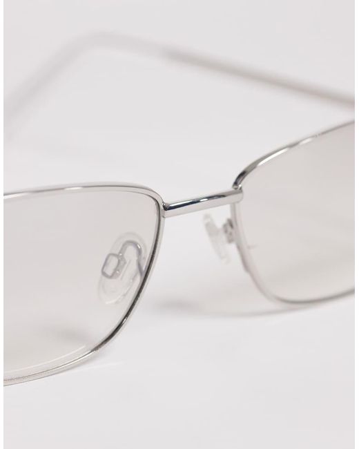 ASOS Natural Rectangle Sunglasses for men