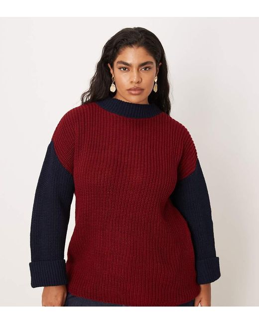 Glamorous Red Curve Knitwear Jumper