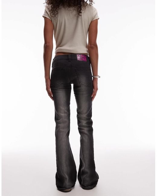 Cheap Monday Black Booty Bei Stretch Low Rise Bootcut Jeans