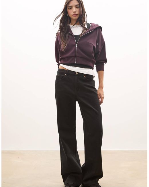 Veste à capuche douce Stradivarius en coloris Purple