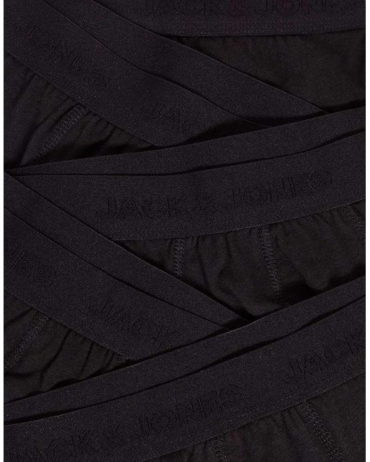 Pack De 5 Pares De Calzoncillos En De Jack & Jones de hombre de color Black