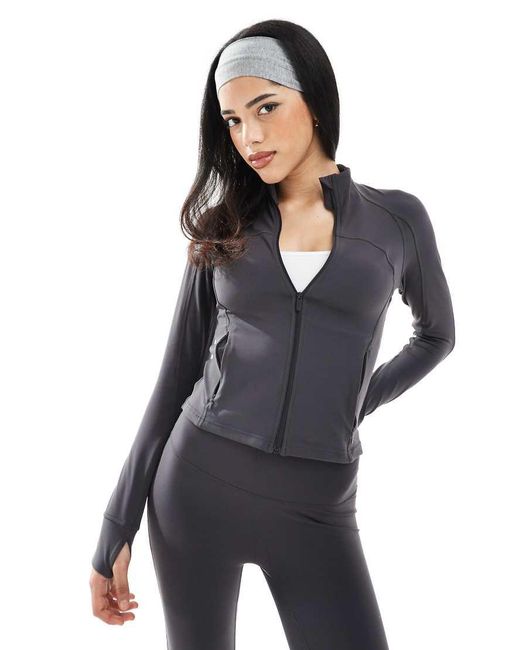 agon® Blue Zip-Up Sports Jacket