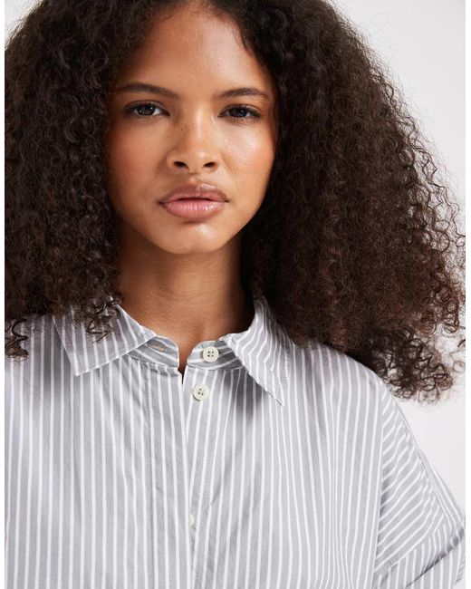 & Other Stories White Cotton Shirt Dress