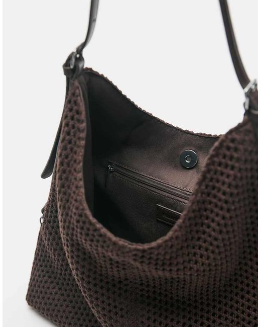 Pull&Bear Black Embellished Shopper Bag