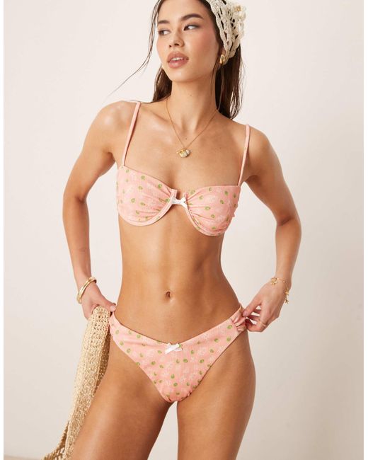 Dippin' Daisy's Natural Dippin Daisys Exclusive Olivia High Leg Bikini Bottom