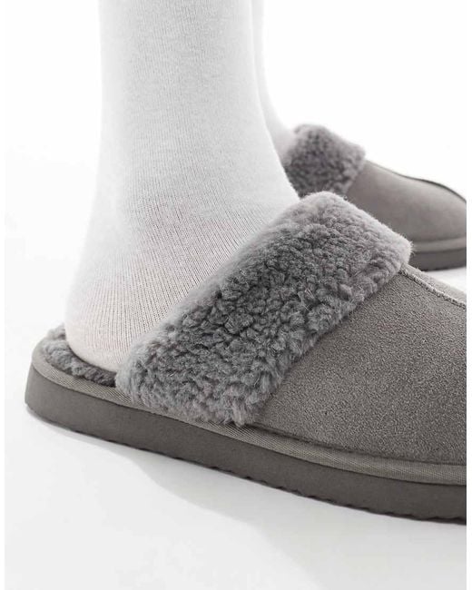 ASOS White Mule Slippers for men