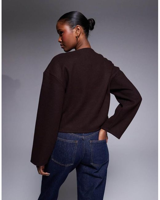 River Island Blue Cosy Button Through Cardigan
