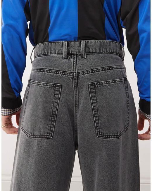 Collusion Black X001 Antifit Jeans for men